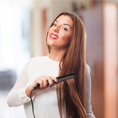 CERAMICZNA MINI PROSTOWNICA I LOKÓWKA DO WŁOSÓW - MAŁA TURYSTYCZNA PODRÓŻNA