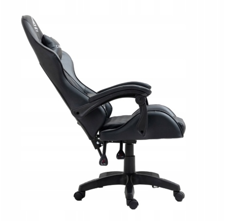 FOTEL GAMINGOWY KUBEŁKOWY KRZESŁO BIUROWY GRACZA OBROTOWY PORZĄDNY CARBON