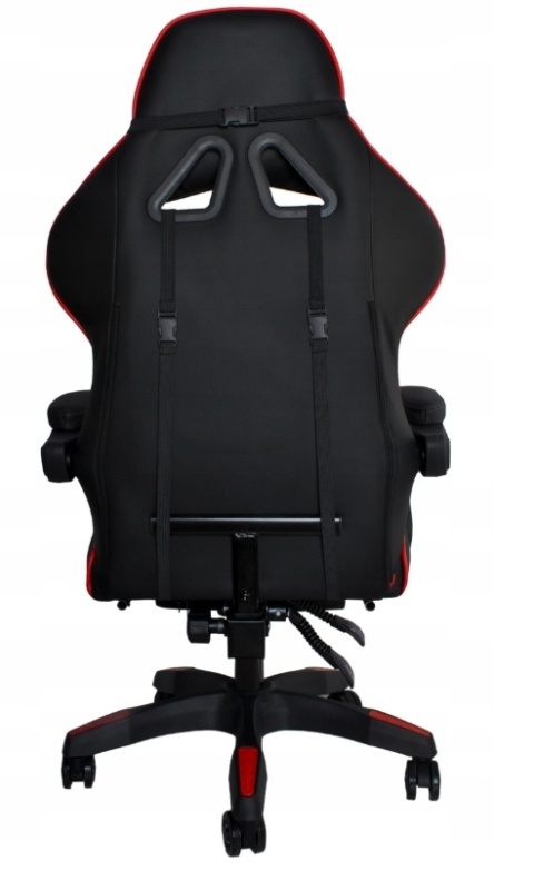 Fotel Gamingowy Biurowy Obrotowy Kubełkowy Krzesło Obrotowe dla Gracza Red