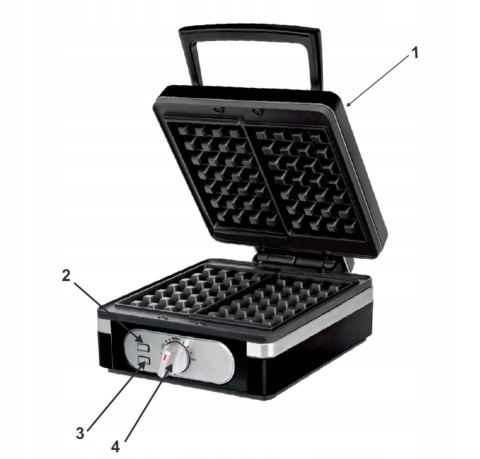 GOFROWNICA 2000W XXL 2 CHRUPIĄCE PUSZYSTE GOFRY XXL DUŻA SOLIDNIE WYKONANA