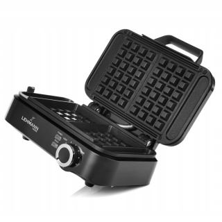 GOFROWNICA 2000W- NA DWA DUŻE GOFRY Z REGULACJĄ TEMPERATURY, MOCNA, SOLIDNA