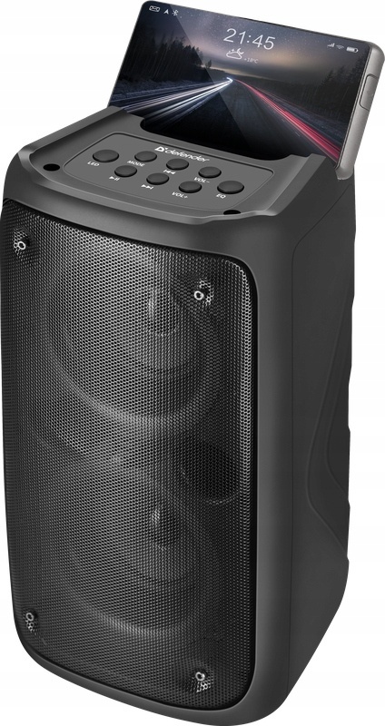 Głośnik Bluetooth Defender BOOMER 20W z LED, TWS, FM - Przenośny