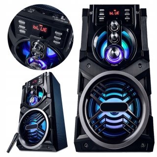 Głośnik Bluetooth PartyTech BIG Tower 850W z mikrofonem i FM