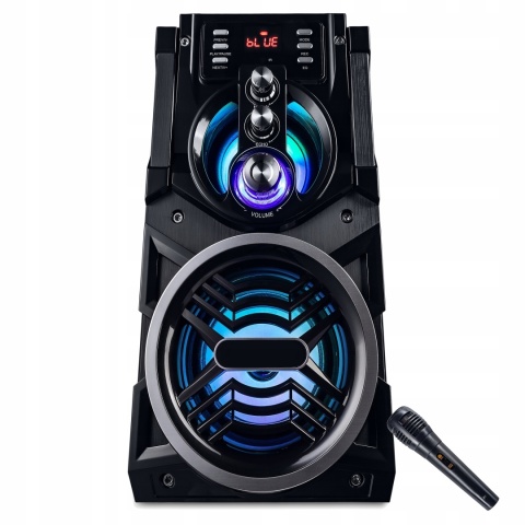 Głośnik Bluetooth PartyTech BIG Tower 850W z mikrofonem i FM