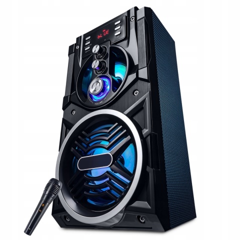 Głośnik Bluetooth PartyTech BIG Tower 850W z mikrofonem i FM
