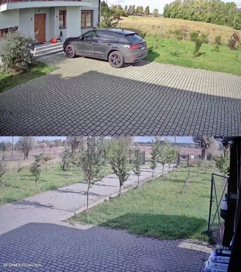 KAMERA 2W1 ZEWNĘTRZNA OBROTOWA IP WIFI Full HD 1920x1080 MONITORING 2x 3MPX