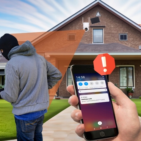 KAMERA SOLARNA ZEWNĘTRZNA OBROTOWA IP WIFI 4MPX FULL HD+ DO MONITORINGU