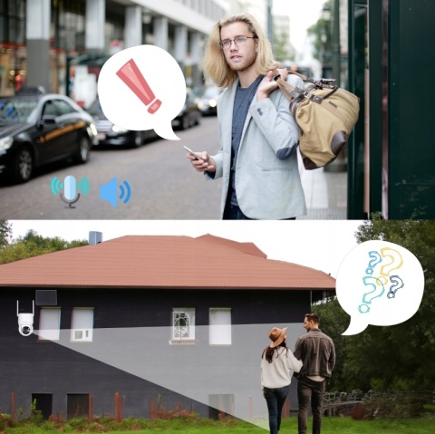 KAMERA SOLARNA ZEWNĘTRZNA OBROTOWA IP WIFI 4MPX FULL HD+ DO MONITORINGU