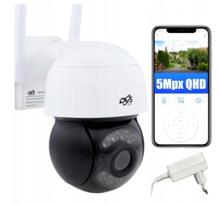 KAMERA WIFI ZEWNĘTRZNA OBROTOWA 5Mpx 4xZOOM ONVIF MIKROFON GŁOŚNIK DVS
