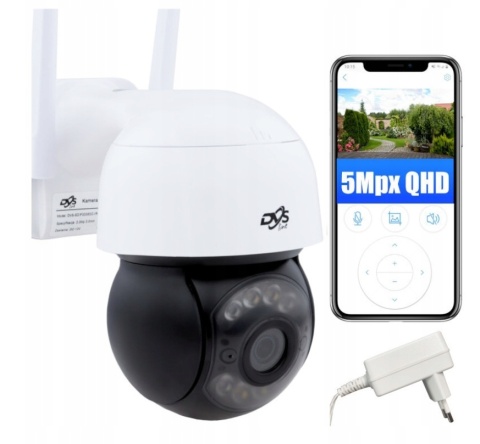 KAMERA WIFI ZEWNĘTRZNA OBROTOWA 5Mpx 4xZOOM ONVIF MIKROFON GŁOŚNIK DVS