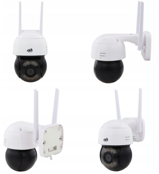 KAMERA WIFI ZEWNĘTRZNA OBROTOWA 5Mpx 4xZOOM ONVIF MIKROFON GŁOŚNIK DVS
