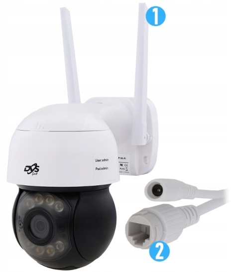 KAMERA WIFI ZEWNĘTRZNA OBROTOWA 5Mpx 4xZOOM ONVIF MIKROFON GŁOŚNIK DVS