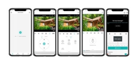 Kamera WiFi Zewnętrzna Obrotowa 8MPx ZOOM UHD 2160p POWIADOMIENIA 4K CZARNA