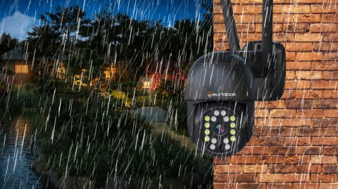 Kamera WiFi Zewnętrzna Obrotowa 8MPx ZOOM UHD 2160p POWIADOMIENIA 4K CZARNA