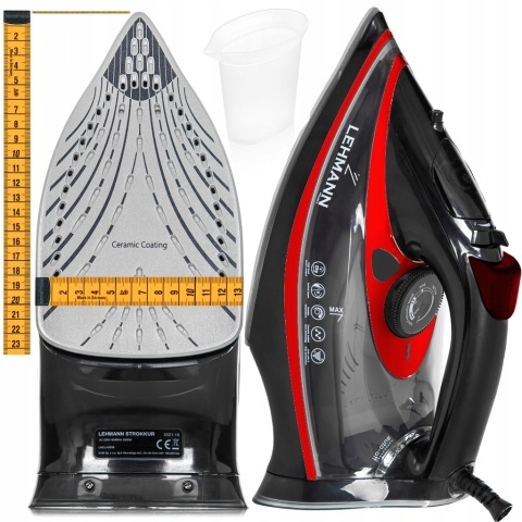 MOCNE ŻELAZKO PAROWE CERAMICZNE STRAŻAK 3000W 9w1 INNOWACJA ANTI-DRIP