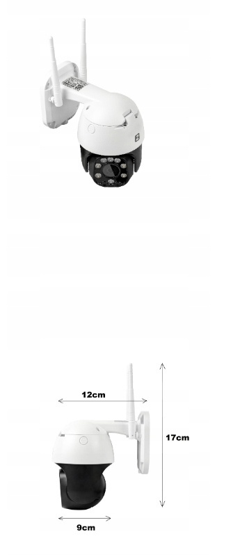 OBROTOWA KAMERA ZEWNĘTRZNA IP WIFI 3X ZOOM 5MPx 2K MONITORING 2560x1920
