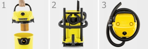 Odkurzacz Kärcher WD 3 z funkcją prania, zestaw do usuwania plam