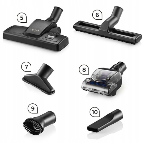 Odkurzacz Mozano Smart Cyclonic 4000W - Filtr HEPA, Bezworkowy, 15w1