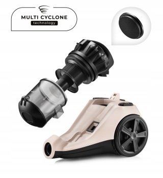 Odkurzacz bezworkowy Mozano MAX 4000W z filtrem HEPA i turboszczotką