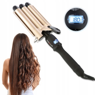 PROFESJONALNA FALOWNICA DO WŁOSÓW LOKÓWKA KARBOWNICA LCD - PERFEKCYJNE LOKI