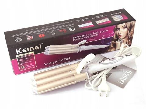 PROFESJONALNA LOKÓWKA FALOWNICA KARBOWNICA DO WŁOSÓW EFEKTOWNA STYLIZACJA