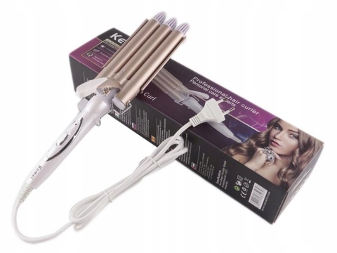 PROFESJONALNA LOKÓWKA FALOWNICA KARBOWNICA DO WŁOSÓW EFEKTOWNA STYLIZACJA