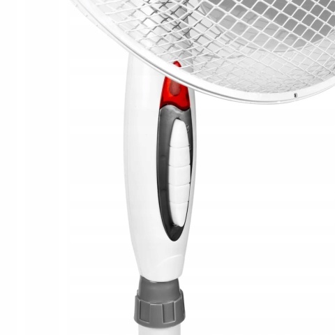 WIATRAK STOJĄCY WENTYLATOR PODŁOGOWY REGULOWANY MOCNY CZARNY/ BIALY