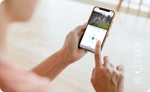 ZEWNĘTRZNA KAMERA OBROTOWA IP 3MPx V3 DARK WiFi CZARNA ZOOMx4 2304x1296