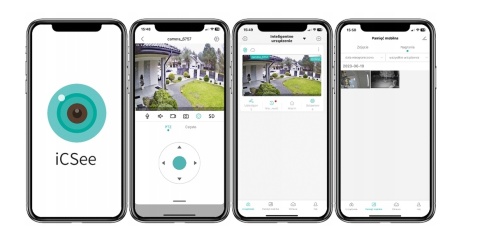 ZEWNĘTRZNA KAMERA OBROTOWA IP 8MPx UHD 2160p 4K WiFi CZARNA 4xZOOM DETEKCJA