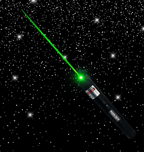 Zielony Wskaźnik Laserowy 400 km z Kluczykiem i Soczewką Disco 50000mW