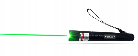 Zielony Wskaźnik Laserowy 400 km z Kluczykiem i Soczewką Disco 50000mW