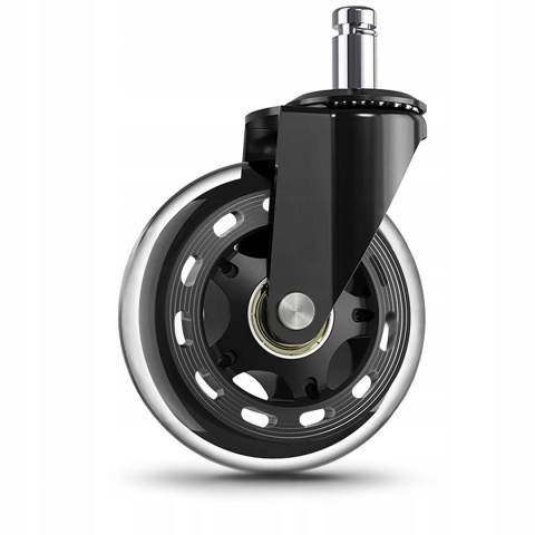 5szt Gumowe Kauczukowe KÓŁKA DO FOTELA Obrotowego Krzesła łożyskowane MOCNE