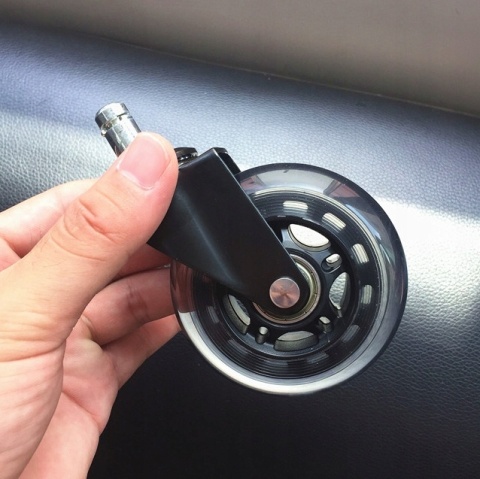 5szt Gumowe Kauczukowe KÓŁKA DO FOTELA Obrotowego Krzesła łożyskowane MOCNE