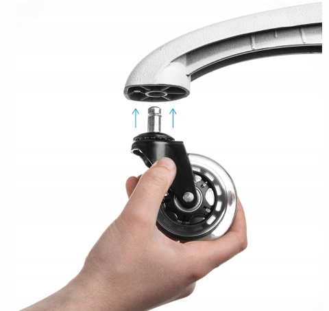 5szt Gumowe Kauczukowe KÓŁKA DO FOTELA Obrotowego Krzesła łożyskowane MOCNE