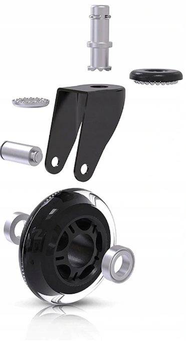 5szt Gumowe Kauczukowe KÓŁKA DO FOTELA Obrotowego Krzesła łożyskowane MOCNE