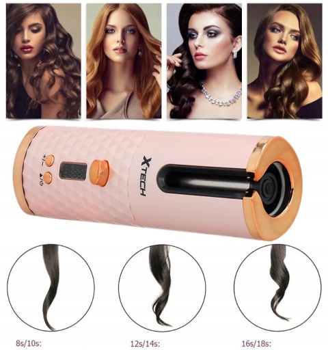 AUTOMATYCZNA CERAMICZNA LOKÓWKA DO KRĘCENIA WŁOSÓW STYLIZACJA LOKI LCD CURL