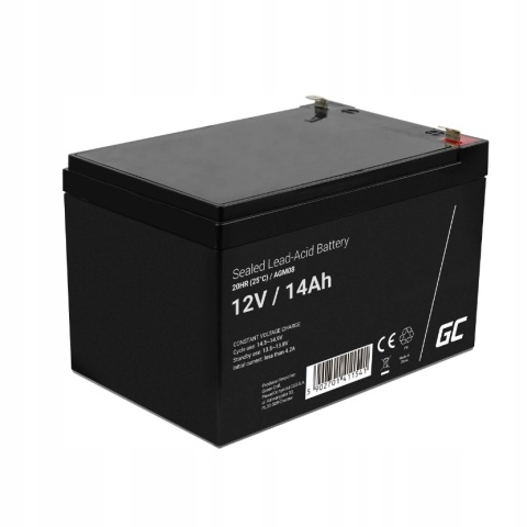Akumulator AGM VRLA 12V 14Ah do UPS AUTKA ZABAWKI TRAKTORA KOSIARKI ROWERU