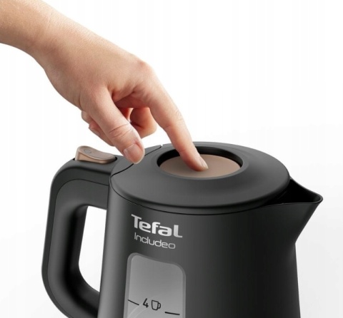 Czajnik elektryczny Tefal KI533811 Includeo kompaktowy 2400 W czarny