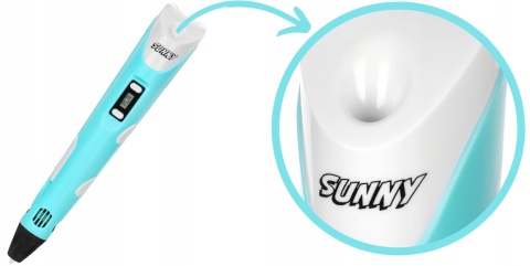 DŁUGOPIS 3D DRUKARKA 3D PEN 3 GENERACJA 134 METRY WKŁADU KOLOROWEGO SUNNY