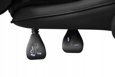 Fotel GAMINGOWY komputerowy OBROTOWY biurowy krzesło gracza + MASAŻ PLECÓW!