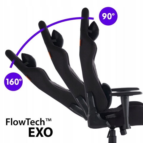 Fotel Kubełkowy Gamingowy Materiałowy Biurowy Obrotowy Senshi XL Sense7