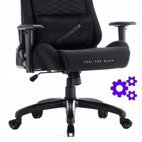 Fotel Kubełkowy Gamingowy Materiałowy Biurowy Obrotowy Senshi XL Sense7