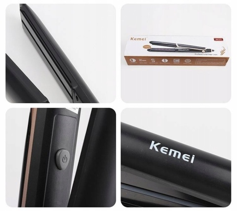 KREATYNOWA PROFESJONALNA PROSTOWNICA LOKÓWKA DO WŁOSÓW Z FUNKCJĄ JONIZACJI