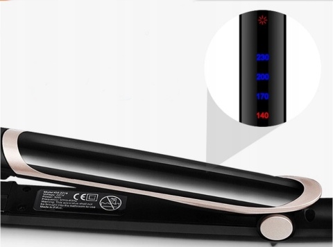 KREATYNOWA PROFESJONALNA PROSTOWNICA LOKÓWKA DO WŁOSÓW Z FUNKCJĄ JONIZACJI