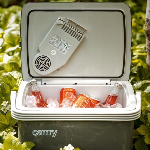 Lodówka turystyczna 25L elektryczna samochodowa 12V 230V grzanie mocna