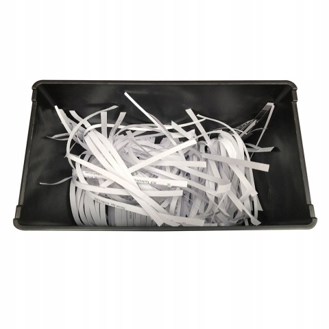 MOCNA BIUROWA NISZCZARKA DO PAPIERU DOKUMENTÓW POJEMNA Z KOSZEM 10L