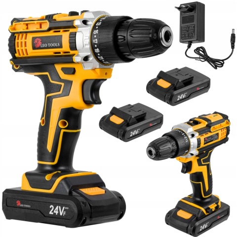 MOCNA WIERTARKO WKRĘTARKA AKUMULATOROWA + ZESTAW 2xAKU ŁADOWARKA WALIZKA