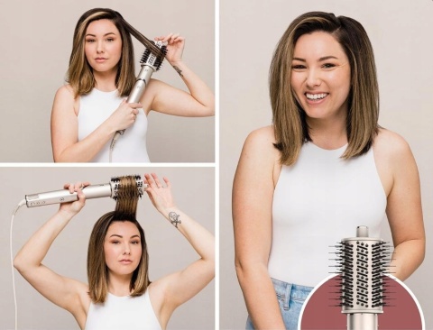 PROFESJONALNA LOKÓWKO-SUSZARKA DO WŁOSÓW SHARK WIELOFUNKCYJNA5W1-STYLIZACJA