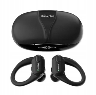 SŁUCHAWKI BEZPRZEWODOWE DOKANAŁOWE LENOVO XT80 CZARNE Bluetooth5.3 6h pracy