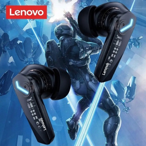 SŁUCHAWKI BEZPRZEWODOWE LENOVO GM2 PRO Z POWERBANKIEM SPOTOWE GAMINGOWE 5.3